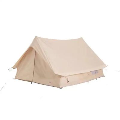 China Mongolian Retro Style Outdoor Tent Double Layer Extended Type Yurt Wind Proof And Herringbone Waterproof Easy To Store Camping Tent for sale