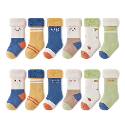 China New style QUICK DRY winter wool ring baby in the tube socks loosely say long tube baby boneless warm thick lipstick socks wholesale for sale