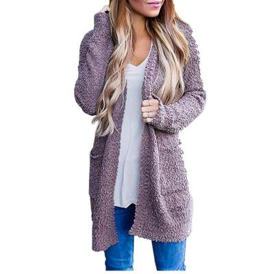 China The Other Other Ladies Sheath Soft Fat Long With Pockets Outwear For Knitting Sweaters Open Front Cardigan Women Sweater for sale