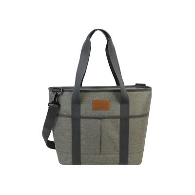 China Bestselling Waterproof Shopping Cart Cooler Bag Insulated Gray Lunch Bag Polyester, High Quality Waterproof Polyester Fabric for sale