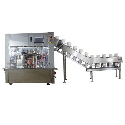 China Horizontal Food Juice Liquid Spout Stand Up Doy Pouch Packing Machine Production Line for sale