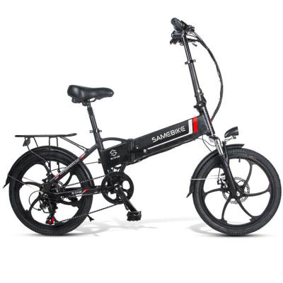 China Hot Selling Aluminum Alloy 350W UK Warehouse Adult 48V Lithium Battery Folding Moped Electric Bike Bicycle With Pedal Drop Shipping E-Bike for sale