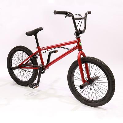 China Racing new custom chromoly plating color stunt bmx bike bicicleta bmx bike model 20 inch steel V brake freestyle bicycle for sale