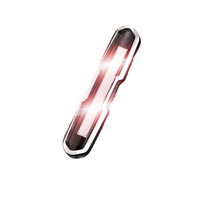 China Free Sample Mountain Bike Tail Lights Rechargeable Three-color Waterproof USB Bicycle Front Light Accessories USB Cycling Fill Light for sale