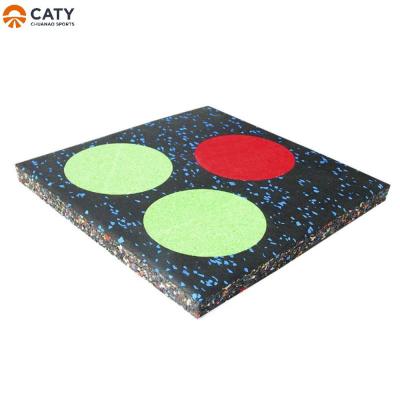 China Indoor Fitness Rubber Flooring Mats 15mm 20mm Thickness For Gym for sale