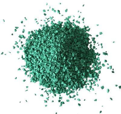 China Wet Pour EPDM Rubber Granules Surface Recyclable Dark Green Voor speeltuin Te koop