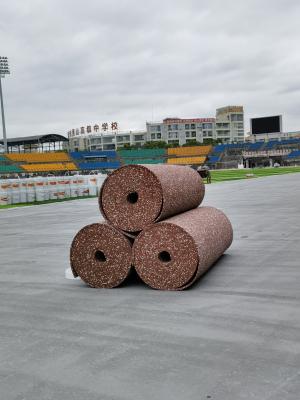 Chine Plancher de sport en caoutchouc sans couture durable, piste de course semi-préfabriquée à vendre