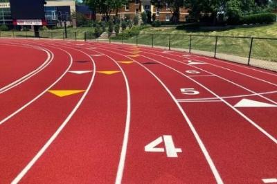 China Installatie van ISO Athletic Running Track Multipurpose Anti Skid Te koop