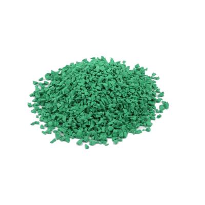 China Groene EPDM-partikel-ethyleen-propyleen-diëne-monomeergomgranules voor sportvloeren Te koop