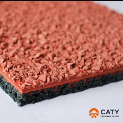 China Iaaf Certificated 400m Standard Spray Coated Sandwich Athletic Rubber Running Track Material for sale