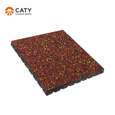 China OEM Heavy Duty Fitness Rubber Flooring, Wear-resistant Gym Rubber Tile for sale