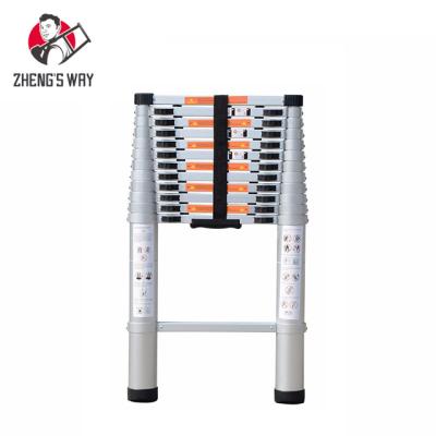 China Folding Ladders All Aluminum Telescopic Telescoping Ladder EN131 3.8m Fold Up Ladder for sale