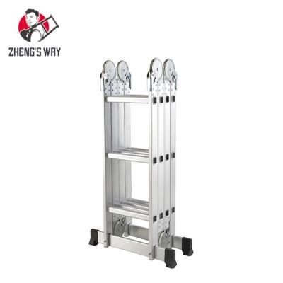 China Heavy Duty Aluminio Folding Ladders Tall Universal Escaleras Common Ladder 3.6m for sale