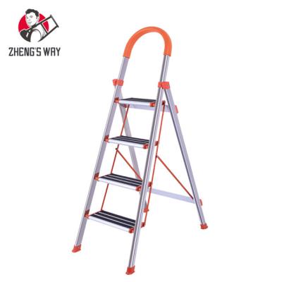 China Folding Ladders Cheap Price Easy Portable Household Folding Aluminum Stairs for sale