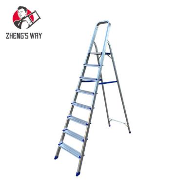 China Folding Ladders Folding Household Step Stairs Warehouse Platform 3/4/5/6/7 Lightweight Aluminum Ladder Escada Aluminio for sale