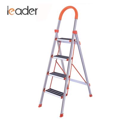 China Folding ladders escalera direct plegableFactory aluminum rubber feet fruit picking bookcase rolling ladders for sale