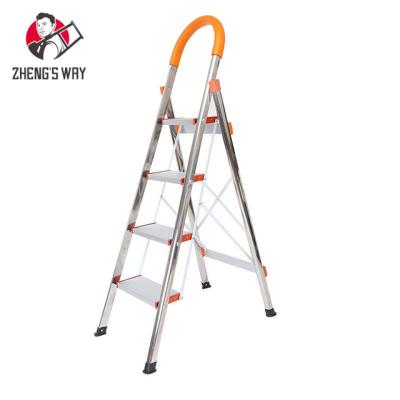 China Folding Ladders 6 Step Household Portable Extension Adjustable Aluminum Ladder for sale