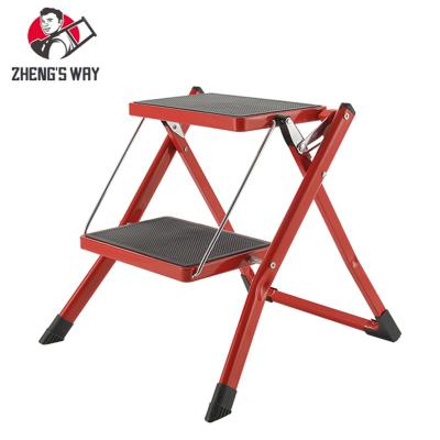 China Folding Ladders Iron Household Step Ladder 2 Step Easy Folding Ladder Sneak Household Ladders Steel 1 YEAR Modern Hotel Online Technical Support for sale