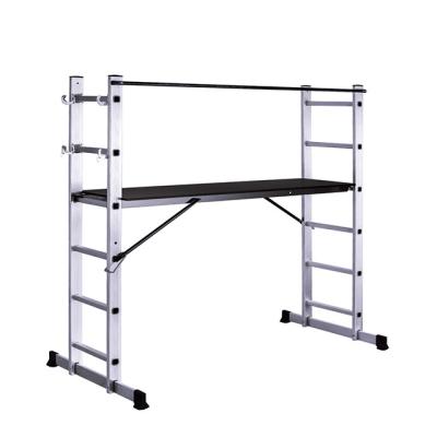 China Universal Folding Ladders Scaffolding Ladder With Platform Aluminum Folding Ladders for sale