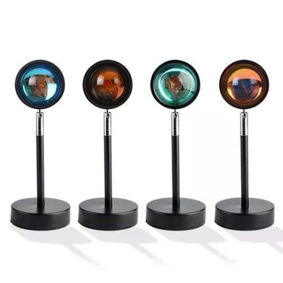 China USB Projection Background Lamp Rustic Filling Eternal Sunset Table Lamp for sale