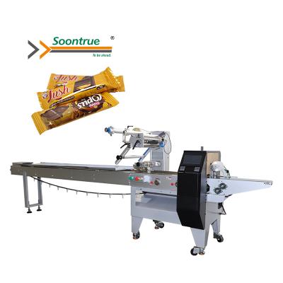 China Food Factory Direct Sales Automatic Pillow Chocolate Bar Packaging Machine for sale