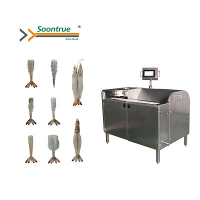 China food & Soontrue Beverage Factory Equipment Tail-on Butterfly Shrimp Peeling Machine, Shrimp Processing Chinese Supplier for sale