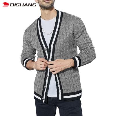 China Autumn Winter Mens Custom Cardigans Single Breasted Long Sleeve Breathable Long Sleeve Cardigan Men Knitted Mens Tops for sale