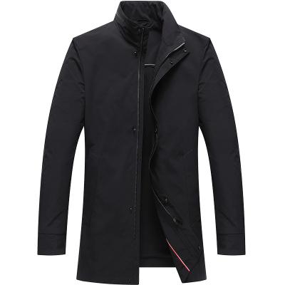 China Long Coated Breathable Coat Autumn Winter Men's Long Coat Breathable Men's Fashion Ditch Windproof Men's Long Coat for sale