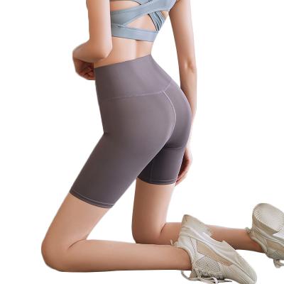 China Breathable Women Workout Yoga Shorts High Waist Booty Lift Up Gym Fitness And Yoga Wear Sports Yoga Breathable Sustainable 4 Way Pants for sale