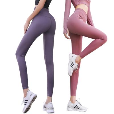 China Breathable Women Custom Printed Seamless Gym Fitness Compression Workout Sports Tights Gaiters Yoga Pants Yoga Equipment for sale