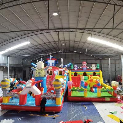 China PVC Inflatable Castle Kids Bouncer With Ball Pit Bouncy Castle Jumping Bounce House Party For Kids Inflatable Slide for sale