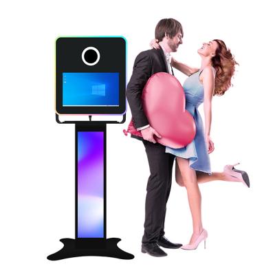 China Small Portable Lightweight Selfie Box Photo Booth with 15.6 inch Irisi12 Capacitive Touch Screen for sale