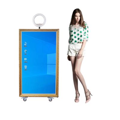 China 65 Inch SDK 2023 Traditional Popular Portable Selfie Photobooth Magic Mirror Photobooth For Wedding Party for sale