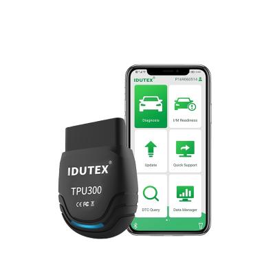 China Idutex TPU-300 Bluetooth OBD2 Gasoline and Diesel Engine Auto Scanner for Gasoline and Diesel Engine Car Diagnostic Tool for Car and Truck Engine System for sale