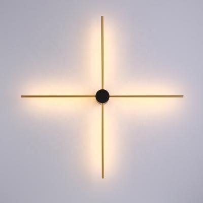 China PASSUN popular and well-selling home lighting modern 20w led cross shape shine cross wall lamp for sale