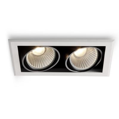 China Indoor Lighting Double Head Aluminum Led Recessed Spotlight And Adjustable Led Spot Light for sale