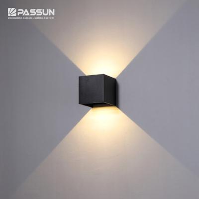 China Modern Square Outdoor Led Wall Lights 6w / Modern Down Led Wall Lamp for sale