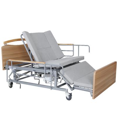 China Stainless Mute E23 Hospital Bed Manual Operated Nursing Medical Patient Manual Bed for sale