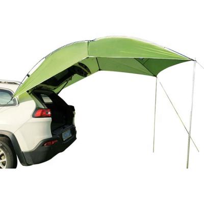 China China cheap folding 4 person suv tailgate windproof cars cover top roof top canvas shade camping shelter tepee tents for sale for sale