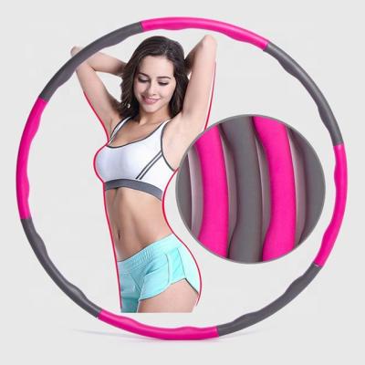 China HU smart body adult fitness smart plastic la-hoops ring hulla hup circle hop with weight for kids for sale