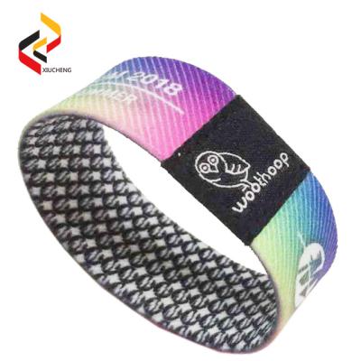 China Nylon& Soft Elastic Stretch Wristbands China Supplier RFID Customized Chip Wristbands for sale