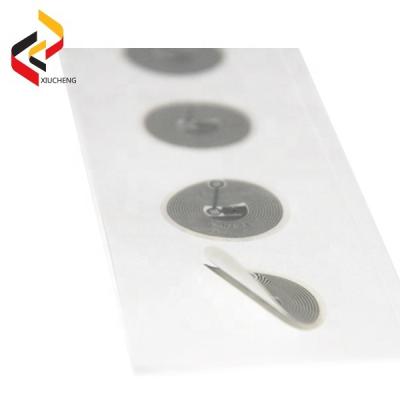 China Access Control Low Frequency Round 125KHz RFID Paper Sticker Tag With Copper Coil Antenna for sale