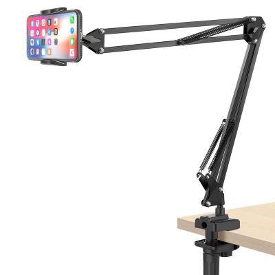 China Hot Sale 2023 Mobile Phone Holder Adjustable Universal Lazy Clip Holder Flexible Articulated Arm Mobile Phone Holder For iPhone for sale