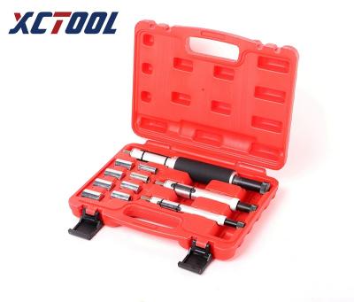 China The thread at the end allows adjustment 11pcs Auto repair tool XC9475 factory wholesale price   Adjusting Centering Compressor Clutch Alignment Remover Tool Set for sale