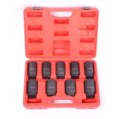 China Carbon Steel XC3256 WHOLESALE AXLE NUT SOCKET SET-9PC for sale