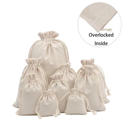 China Rope Handle Custom Printed White Cotton Canvas Drawstring Cylindrical Drawstring Bag for sale