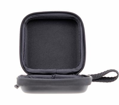 China Protect Color Earphone Portable Round Black Zipper Eva Case Protective Ear Piece Eva Case For Earplugs for sale