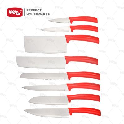 China Viable Customizable Kitchen Tool Professional Business Knife Set Chef Knife 3cr13 Stainless Steel 8pcs Kitchen Knife Set for sale