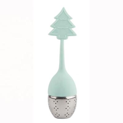 China 2022 Viable Top Selling Kitchen Accessories Silicone Christmas Tree Tea Cup Infuser for Kitchen and Home for sale