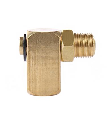 China Connector Elbow Adapter Lubrication Brass Rotatable Right Angle Fittings For 4mm 6mm OD Tube Wholesaler Professional Reducing for sale